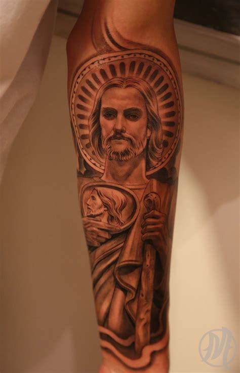 48+ Awesome San judas tattoo forearm image ideas