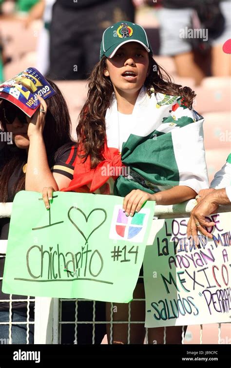 Football Fan Mexico Football Fan Pasadena Los Angeles California Usa 25