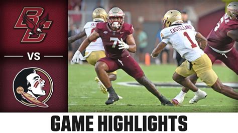 Boston College Vs Florida State Game Highlights 2024 ACC Football