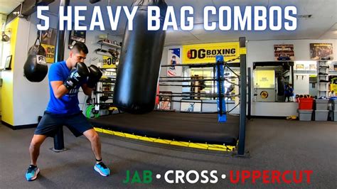 Boxing Heavy Bag Combinations Youtube