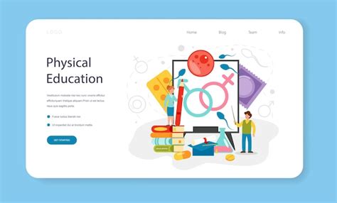 Premium Vector Sexual Education Web Banner Or Landing Page Sexual Health Lesson For Young