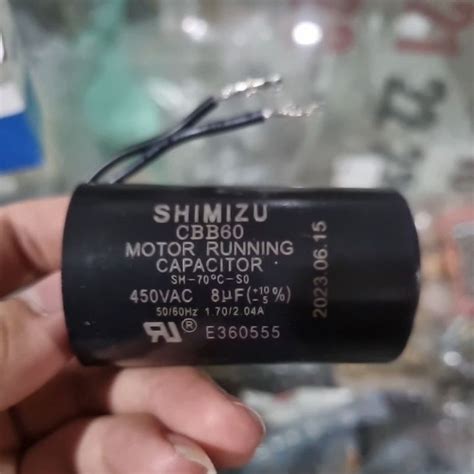 Jual MOTOR RUNNING KAPASITOR CAPACITOR 8uf 450 Vac ORI SHIMIZU POMPA