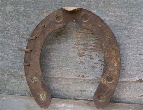 Vintage Horseshoe Rusty Horseshoe Draft Horse Shoe