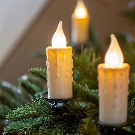 30 Jumbo Christmas Candle Lights With Clips By Lumineo Christmas Candle Lights Hanging