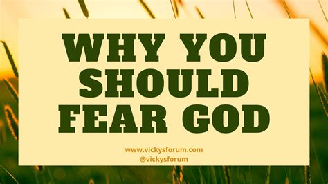 Fear God And Obey His Commandments - Vicky's Forum - Life Coach