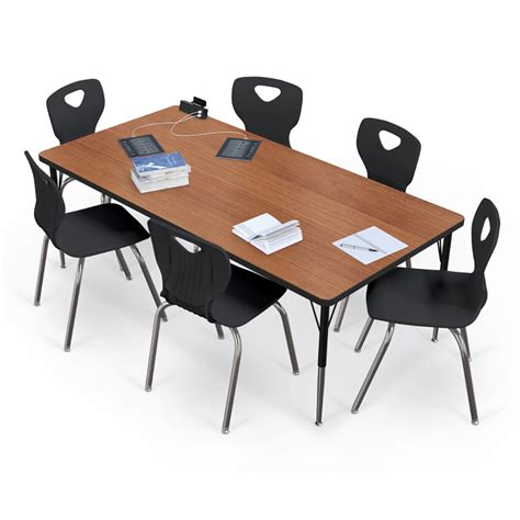 activity tables mooreco adjustable activity table rectangle