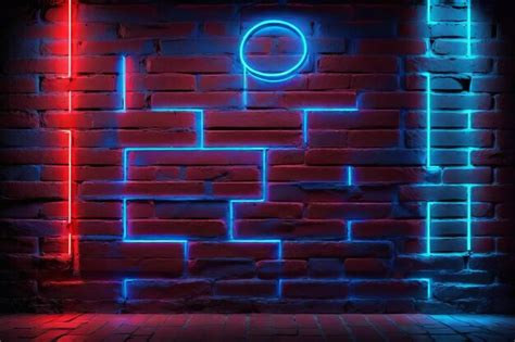 Premium Ai Image Neon Sign On Brick Wall Background Neon Sign On