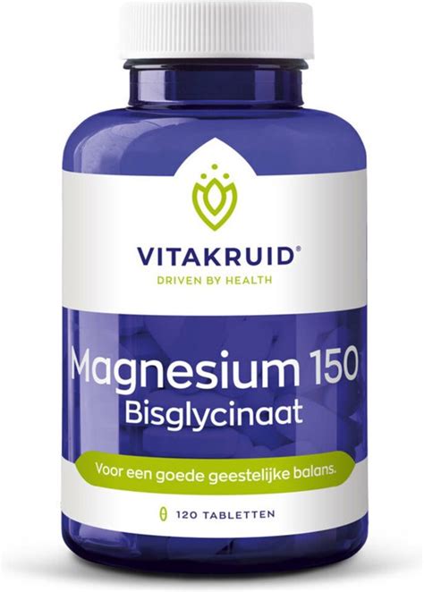 Vitakruid Magnesium Bisglycinaat Tabletten Bol