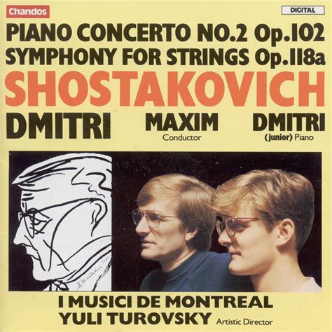 Shostakovich Piano Concerto No Symphony For Strings Album By