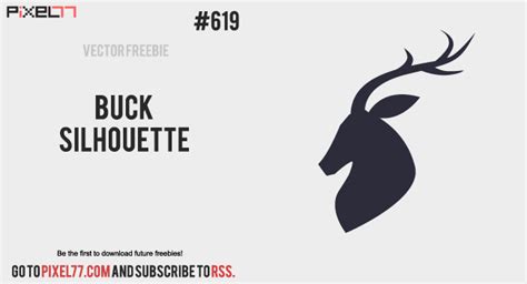 Free Vector of the Day #619: Buck Silhouette Vector - Graphic design ...