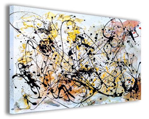 Quadri Famosi Jackson Pollock VII Stampe Su Tela Riproduzioni Famose