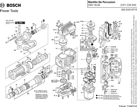 Despiece Martillo Demoledor GSH 16 28 Bosch La Casa Del Repuesto