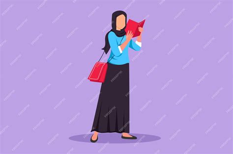 Premium Vector Graphic Flat Design Drawing Arab Female In Fashionable