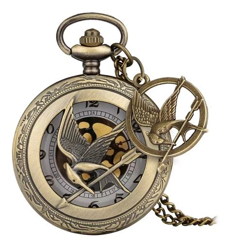 Collar Reloj Juegos Del Hambre Mocking Jay Sinsajo Insignia Mercadolibre