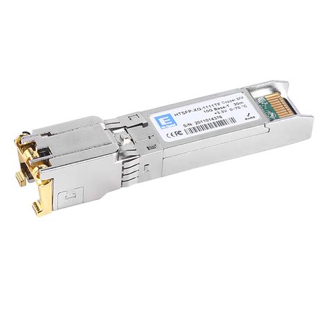 批发10GBASE T SFP Copper RJ 45 30m 恒宝通光电子 HTSFP XG 1111TF 模块制造商和供应商 恒宝通光电子