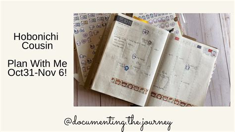 Weekly Plan With Me Hobonichi Cousin Youtube