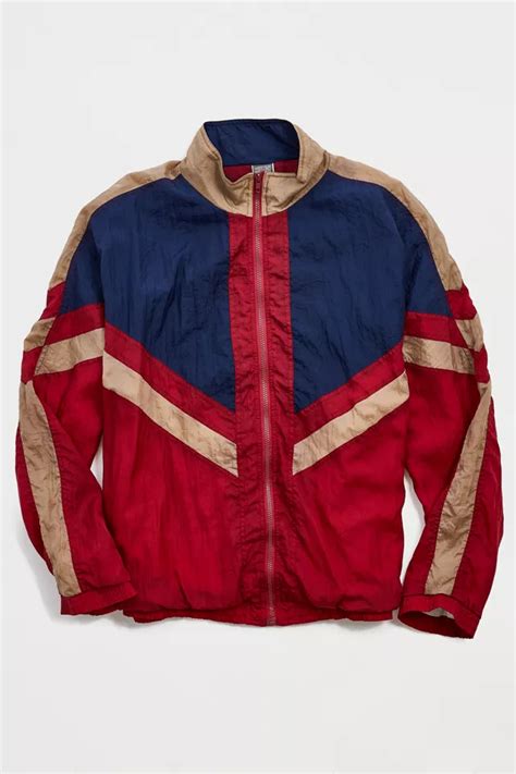 2nd Base Vintage Colorblock Windbreaker Jacket Urban Outfitters