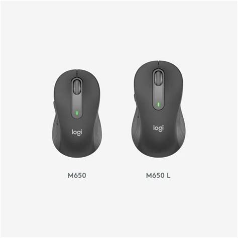 Logitech M650 Signature Wireless Mouse Graphite Large For Bigger