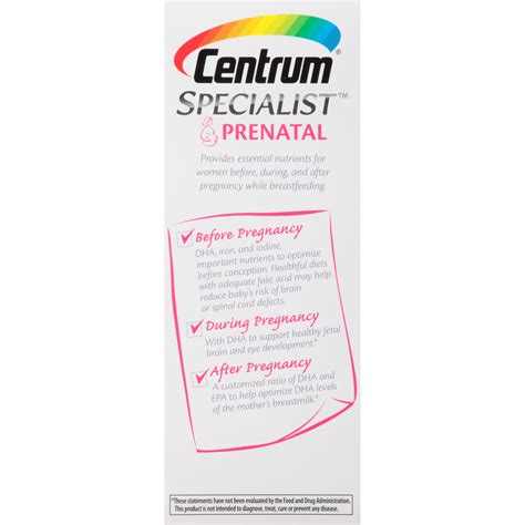 Centrum Prenatal Nutrition Facts - Nutrition Ftempo