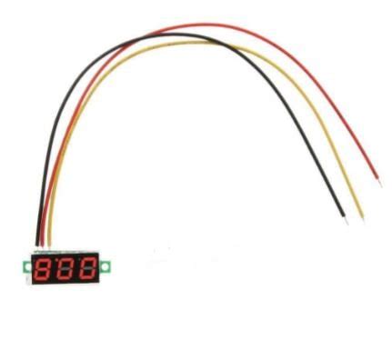 Voltimetro Led Digital V Vermelho Medidores De Paine