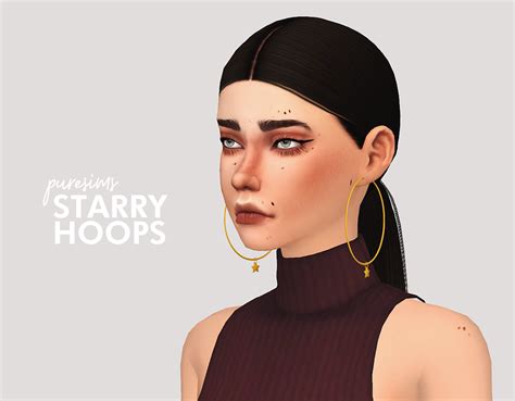 Puresims Starry Hoops Setnew Mesh 5 Swatches Not Hq Mod