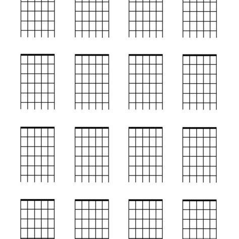 Blank Guitar Fretboard Chart