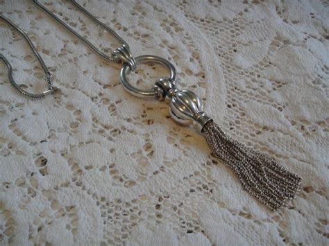 Rare Vintage Tiffany And Co Sterling Silver Tassel Necklace Vintage Tiffany Tiffany And Co