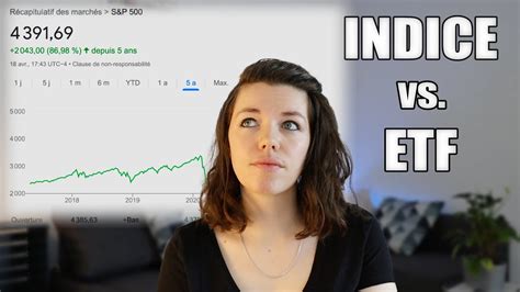 Diff Rence Entre Un Etf Et Un Indice Boursier Youtube