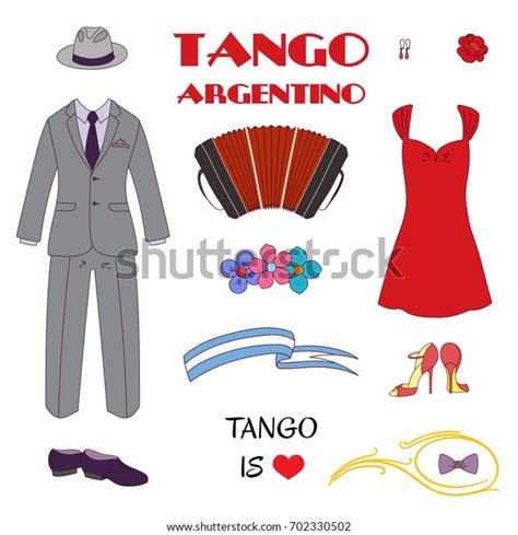 Hand Drawn Vector Illustration Argentine Tango Stock Vector Royalty