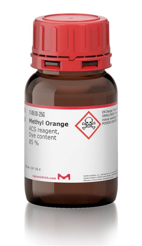 Methyl Orange Acs Reagent Dy 114510 500g Sigma Aldrich Sls