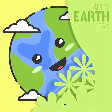 Premium Vector Happy Earth Day Greeting Card