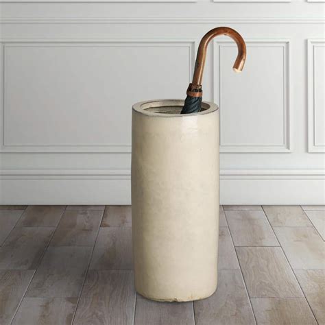 Emissary Cream Ceramic Umbrella Stand 0522CM The Home Depot