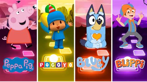 Peppa Pig Pocoyo Bluey Blippi Who Is Win Youtube