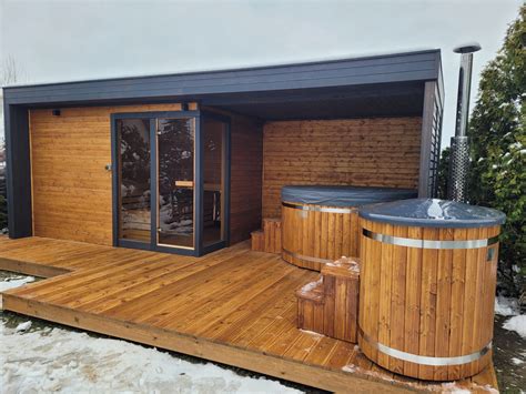 Sauna Ogrodowa Du A Z Przedsionkiem Spa Ogrodowe Domek Saunowy