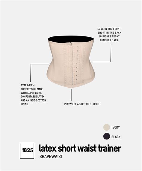 Latex Waist Trainer Short Ivory