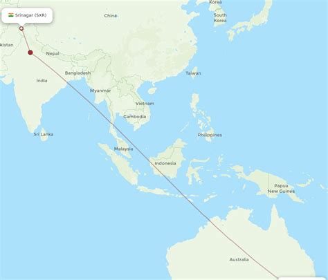 Flights From Srinagar To Sydney SXR To SYD Flight Routes