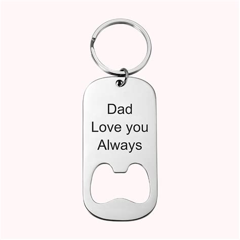 Personalized Dog Tag Bottle Opener Keychain - CALLIE