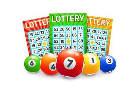 Bingo Lottery Balls And Lotto Tickets Background Vector Art At