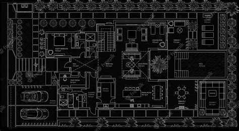 Premium Photo | Architectural drawing. Modern architecture. House plan ...