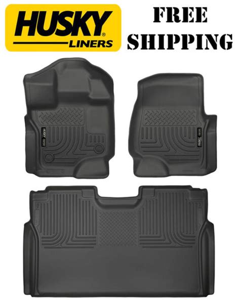 Husky Liners Weatherbeater 2015 2020 Ford F 150 Supercrew Cab Floor