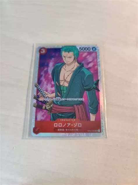 ONE PIECE TCG Romance Dawn Card Roronoa Zoro Super Rare SR OP01 025