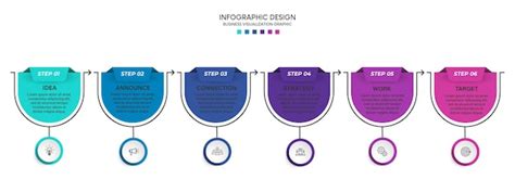 Premium Vector Steps Business Data Visualization Timeline Process