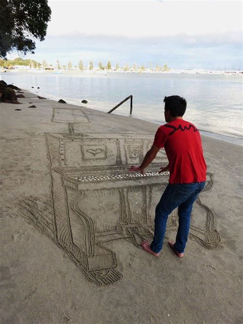 Artist Creates Mind Bending 3d Piano Art On A Beach In New Zealand