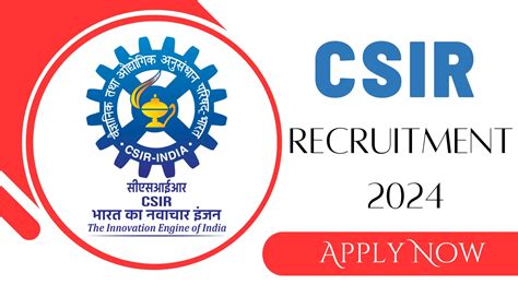 CSIR Recruitment 2024 Notification Out Apply