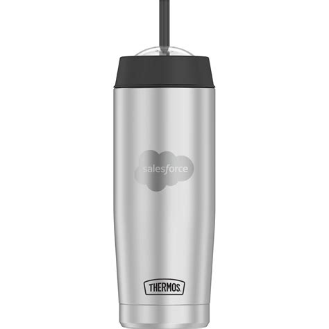 Advertising Thermos Double Wall Stainless Steel Tumblers With Straw