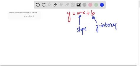 ⏩solvedgive The Y Intercept And Slope For The Line Y 2 X1 Numerade