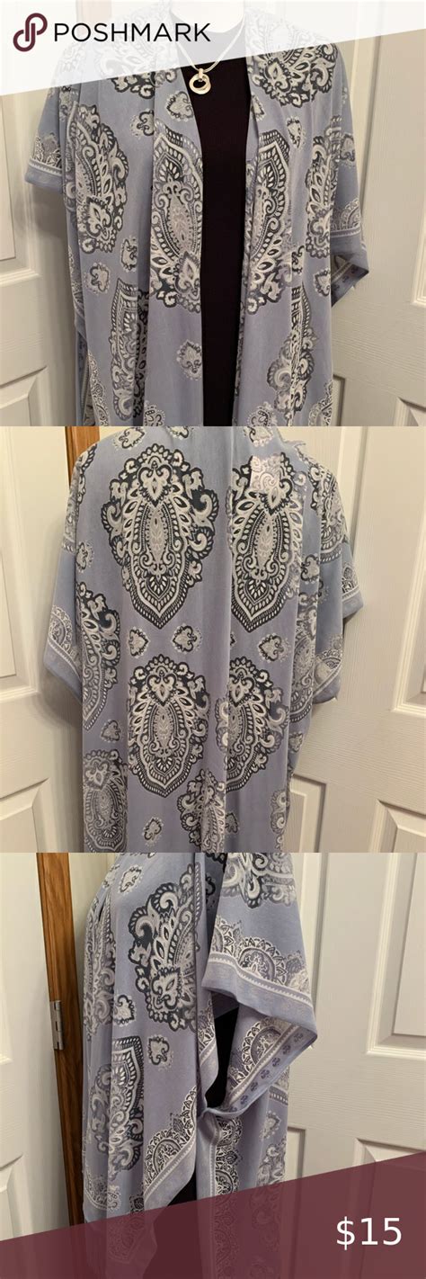 Kimono NWT Beautiful Sheer W Fringe Time And Tru Kimono Clothes