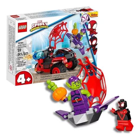 Lego Bloco De Montar Triciclo Homem Aranha Miles Em Caixa