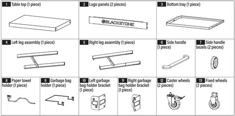 Blackstone 2171 V01 Serve And Store Prep Cart Owner S Manual