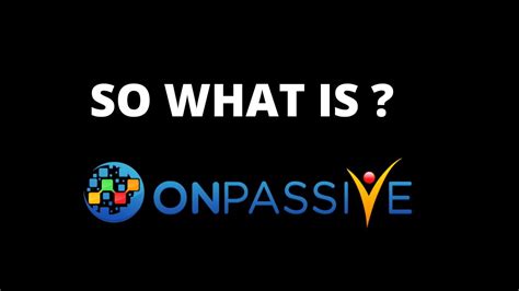 How To Make Passive Income With Onpassive So What Is Onpassive Youtube